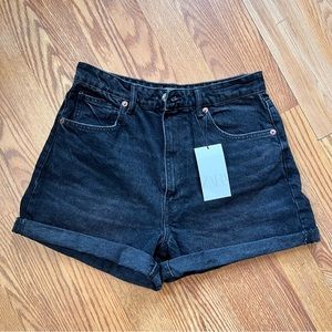 ZARA TRF HIGH-WAISTED MOM FIT DENIM SHORTS,s US 10 (42)